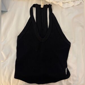 NWT black free people v neck tank size M/L